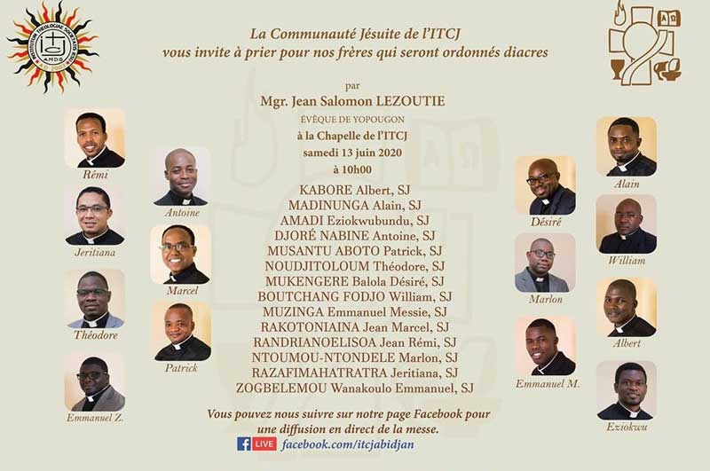 Diaconate ordination of Jesuit scholastics at the Theological Institute in Abidjan