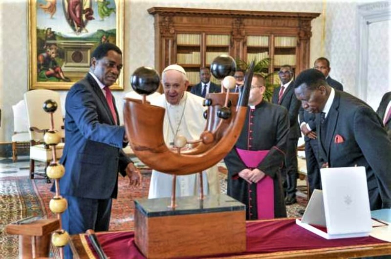 Zambian artist behind Pope's gift says it is humbling