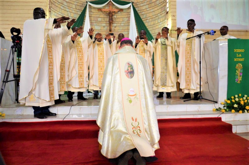 Celebrating Ordination of Eight New Priests